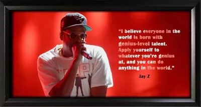 £75 • Buy Jay Z Framed Photo Motivational Poster
