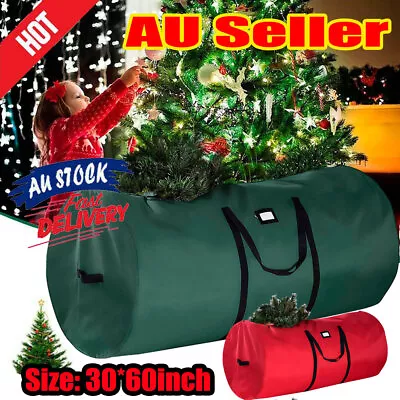 Heavy Duty Xmas Storage Container Christmas Tree Storage Bag Up To 9FT Tree RO • $34.69