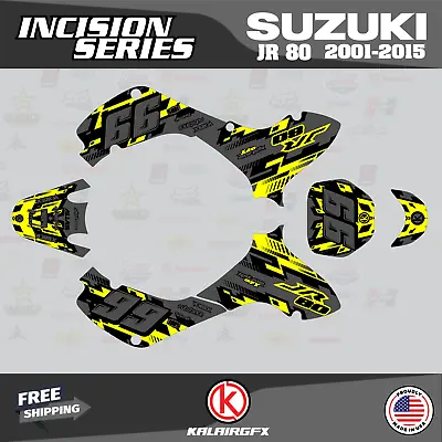 Graphics Kit For SUZUKI JR80 (2001-2015) JR 80  INCISION-yellow-shift • $86.60