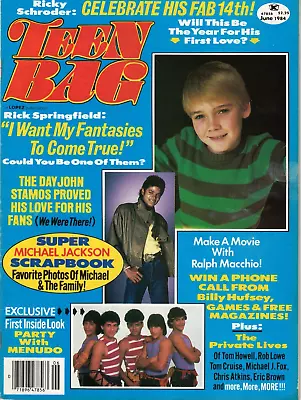 Teen Bag Magazine June 1984 Rick Springfield Culture Club Menduo Michael J Fox • $36.98