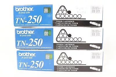 Lot Of 3 Genuine Brother TN-250 Black Toner Cartridge DCP-1000 MFC4800/6800 • $28.99