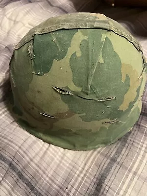 US M1 Helmet Rear  Seam Vietnam Set Mitchell Cover • $175