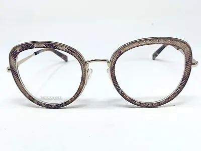 New MISSONI 0043 Gold/ Purple Italian Womens Eyeglasses Frame 50-22-140 • $92