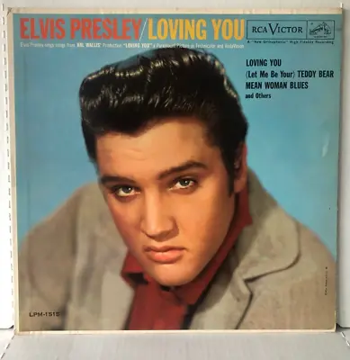 NO RECORD COVER ONLY Elvis Presley LOVING YOU 1963 RCA Victor 2nd MONO COVER EX • $15