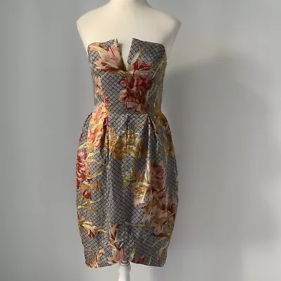 ZIMMERMANN Women's DRESS Size 1 (10) 100% SILK Floral Print Cocktail • $19.95