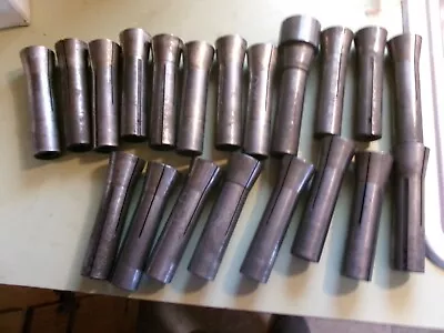 20 R8? 5V? Collets Lot Of 20 Assorted Collets Machinist Tooling No Name Brand • $14.99