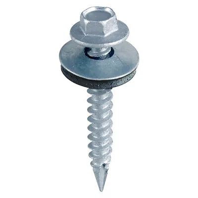 6.3x25mm SELF-TAPPING SLASH POINT HEX HEAD SCREWS GASH POINT SCREWS WITH WASHER • £5.01