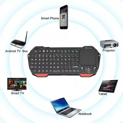 MINI Wireless 10M Range Bluetooth Keyboard With Touchpad For Smart TV Projector • $24.95