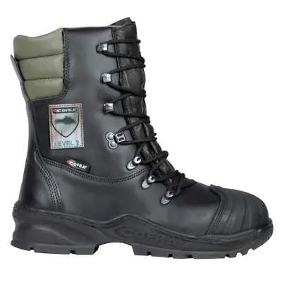 Cofra Power Chainsaw Leather Safety Boots EN381 Class2  Mens Snickers Direct • £106.03