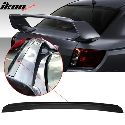 Fits 08-14 Subaru Impreza & WRX Rear Gurney Flap Trunk Spoiler Wing Matte Black • $62.99