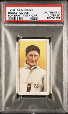 1909-11 T206 Hooks Wiltse Portrait With Cap Polar Bear PSA Auth/Alt  #84039291 • $44.39