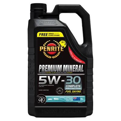 $39.95 • Buy Penrite Everyday 5W-30 Mineral Engine Oil 5L