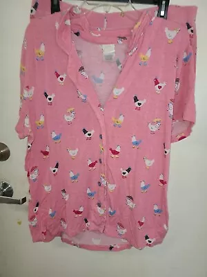 Munki Munki  Chickens  Pajama Short Set - SZ. XL • $18.99