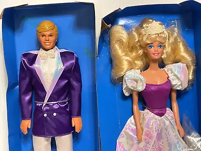 1989 My First Barbie Princess #9942 & My First Ken Prince #9940 New No Box • $25