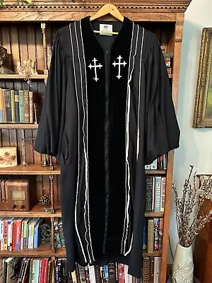 Vintage Murphy Robes Velvet Catholic Clergy Pulpit Robe Christian Priest • $99.99