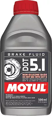 Motul Dot 5.1 Extreme Performance Brake Fluid 1/2 Liter Full Synthetic 100951 • $24.95