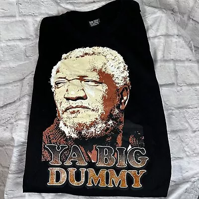 Ya Big Dummy Redd Foxx Sun Tees 4XL Black Glitter TShirt Sanford Son Made In USA • $22.99