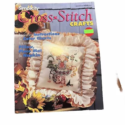 Simplicity Little Miss Sunshine Cross Stitch Pattern Welcome Sunflower Bee Bird • $6
