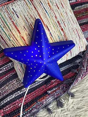 Ikea Smila Stjarna Blue Star Wall Light • £15