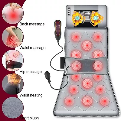 9 Patterns Full Body Mat Heated Shiatsu Cervical And Lumbar Support Massager USA • $79.99