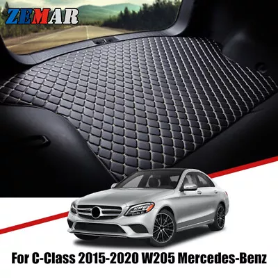 Leather Trunk Cargo Liner Tray Floor Mat For Mercedes-Benz C Class W205 2015-20 • $43.11