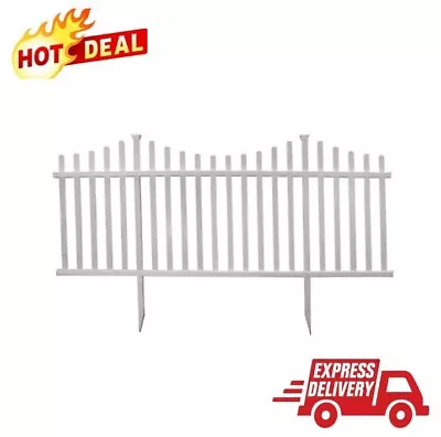 2 Pack Decorative Vinyl Garden Picket Fence Easy Installation Weather-Resistant • $166.58