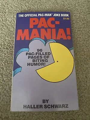 Pac Mania Official Pac-Man Joke Book By Haller Schwarz. Humor. Paperback. 1982 • $10