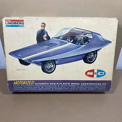 Vintage Lindberg EXPERIMENTAL Motorized Plastic SC-100 Concept Car Model 685M798 • $150