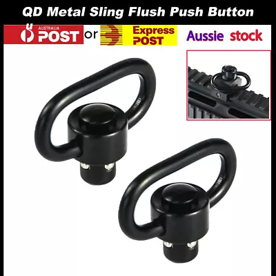 Metal QD Sling Flush Push Button Swivel Mount For Rifle Sling Detach Gel Blaster • $14.95