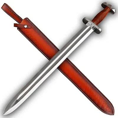 Full Tang Viking Sword W/ High Carbon Tempered Hand Forged Carbon Steel • $112.79