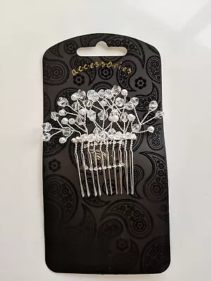 Diamonte Hair Comb (Wedding/Bridesmaid/Prom/Christmas Party) • £2