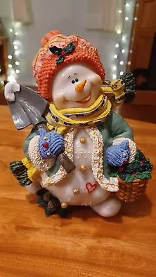 Vintage Don Mechanic Snow Folk Snowman 7.5  Figure Xmas Winter Holidays Decor  • $24.95