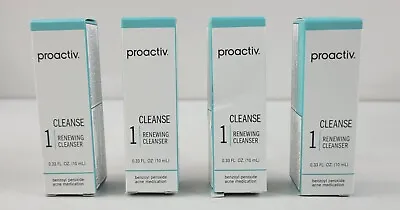 $14.99 • Buy Proactiv CLEANSE Renewing Facial Cleanser MINI .33oz/10ml Each NIB Qty 4 Lot