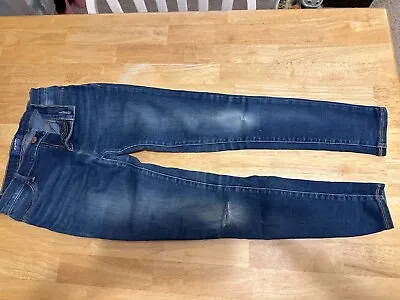 Old Navy Jeans Girls Size 12 Med Wash W/waist Expanders Rockstar Jeggings • $7.49