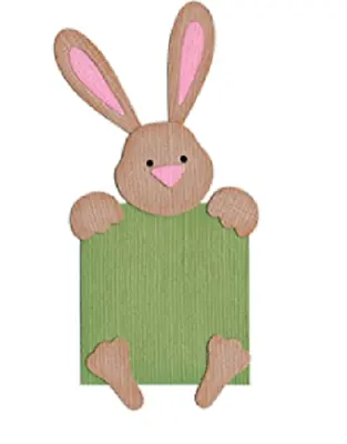 QuicKutz Peek A Boo Bunny Rabbit Easter Cutting Die - 2 Die Set - 2 X 2  - 0412 • £4.25