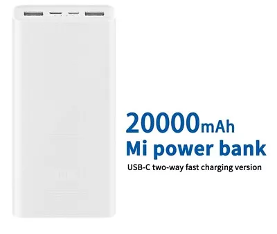 $79.98 • Buy Genuine Xiaomi Power Bank 20000mAh Battery USB External Phone Tablet Charger