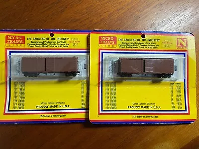 Lot Of 2 Micro-Trains N Scale Undecorated Box Cars - NIP • $12