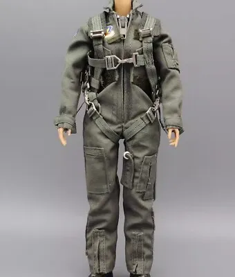 1/6 Female Air Force Pilot Bodysuit & Chest Vest Fits 12  Action Figure Body • $97.63