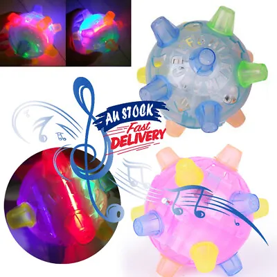 $10.99 • Buy LED Dog Activation Music Bouncing Light Jumping Ball Pet Vibrati Toy Flashing