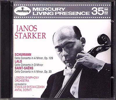 Janos STARKER: SCHUMANN LALO SAINT-SAENS Cello CD DORATI Mercury Living Presence • £34.61