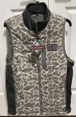 BURLEBO Men’s Puffer Vest In CAMO Color (Size S). • $45