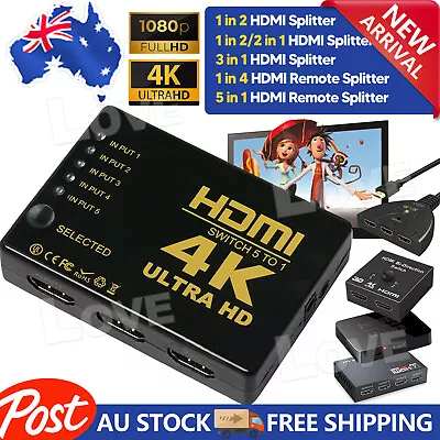 HDMI Splitter 1 In 2 Out Cable Adapter Converter 1080 Multi Display Duplicator D • $5.85
