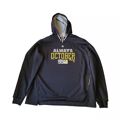 Majestic 2014 Postseason MLB Pittsburgh Pirates  Always October  Hoodie (Adult L • $29.99