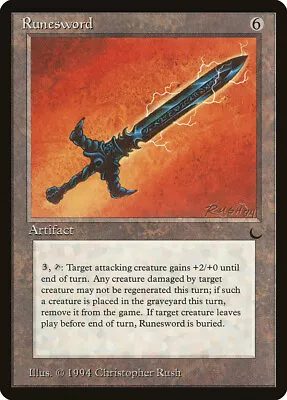 Runesword The Dark NM Artifact Uncommon MAGIC THE GATHERING MTG CARD ABUGames • $1.99