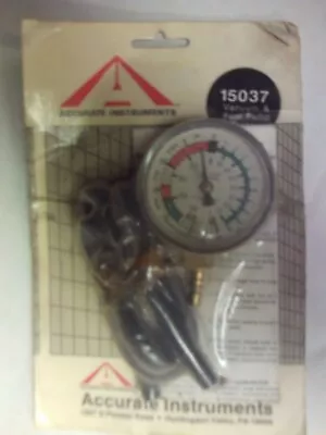 $14.99 • Buy Accurate Instruments Vacuum & Fuel Pump Tester Vintage Automotive Tool NIP