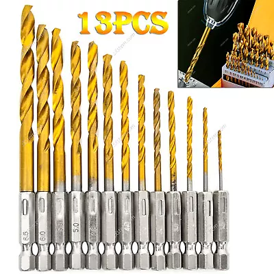 £10.79 • Buy 13Pcs Cobalt Drill Bits Set For Stainless Steel Metal HSS-Co Cobalt Bit Titanium