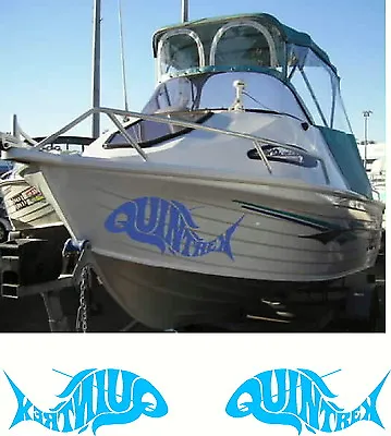 $40 • Buy Quintrex Fish, Fishing, Boat, Mirrored Sticker Decal Set Of 2