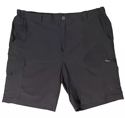 Gerry Cargo Shorts Mens 40x10 21L Ltwt Stretch Elastc In Waist Blak Zip Pokt NEW • $13.58