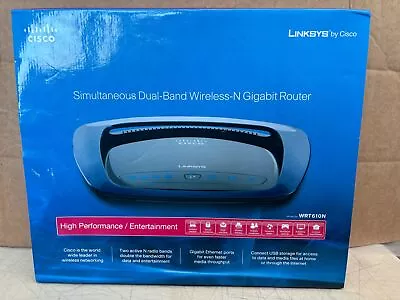 Cisco Linksys WRT610NS Dual Band Wireless-N Gigabit Router 4Port Ethernet Switch • $29