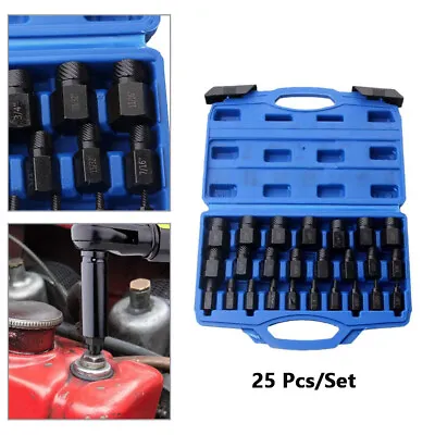 25x/Set Screw And Bolt Extractor Kit Screw Extractor Remover Broken Bolt Remover • £38.40